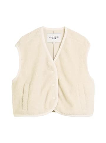 Marc O'Polo DENIM Curly-Sweatweste relaxed in White Blush