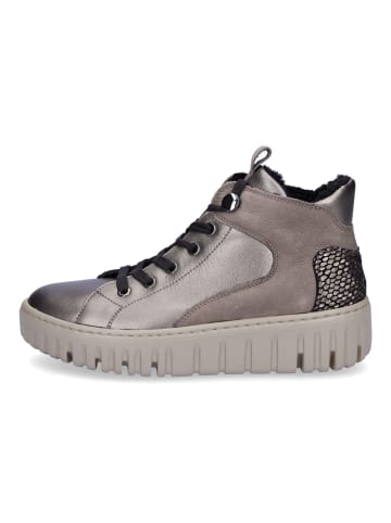 WALDLÄUFER Stiefelette Livia in Taupe Metallic