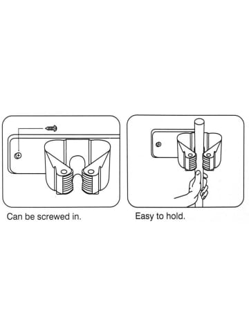 PROGARDEN Gerätehalter in weiß