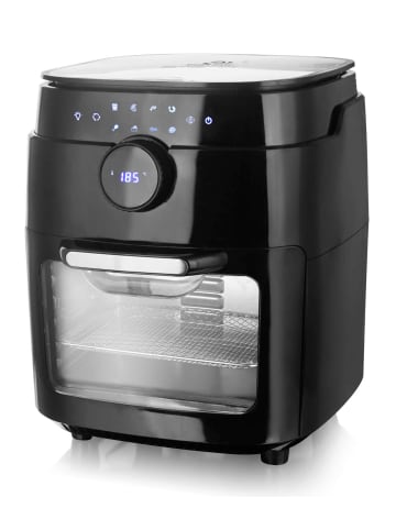 Emerio AF-121914 XXXL-Air-Fryer, 13 Liter Heissluft Fritteuse Multi-Ofen mit Drehspieß