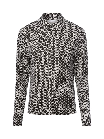 comma Hemdbluse in schwarz weiß