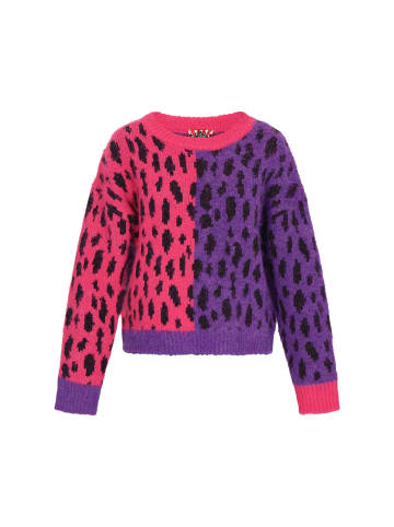 myMo ROCKS Women Sweater in pink violet leo