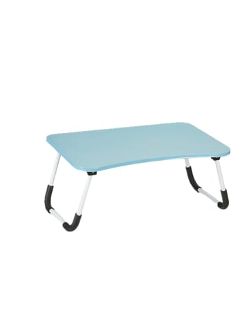 relaxdays Laptoptisch in Hellblau - (B)63 x (H)26 x (T)40 cm