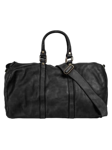 Forty degrees Reisetasche echt Leder in schwarz