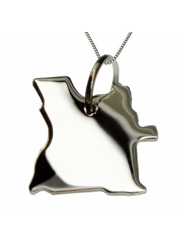 Schmuckador 50cm Halskette + Angola Anhänger in massiv 925 Silber in silber