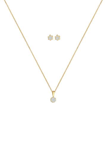 Elli DIAMONDS  Schmuckset 585 Gelbgold in Gold