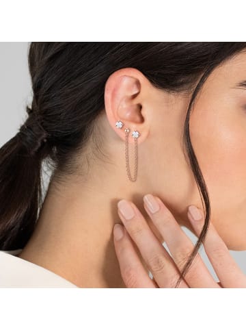Glanzstücke München Ohrstecker aus Sterling Silber mit Opal (synth.) in roségold