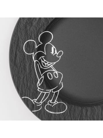 Villeroy & Boch 4er Set Frühstücks-Set Manufacture Rock – Mickey Mouse in schwarz