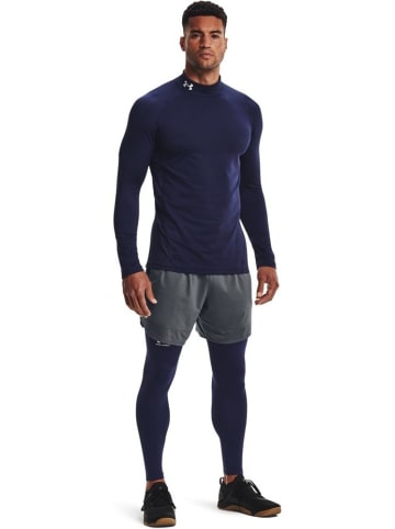 Under Armour Longsleeve "ColdGear Fitted Mock" in Blau