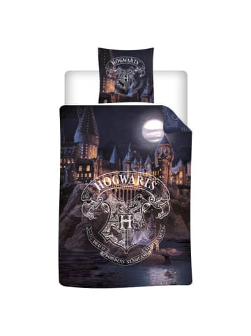 Harry Potter Harry Potter Bettwäsche 140x200 cm + Kissenbezug 65x65 cm Kinderbett in Schwarz