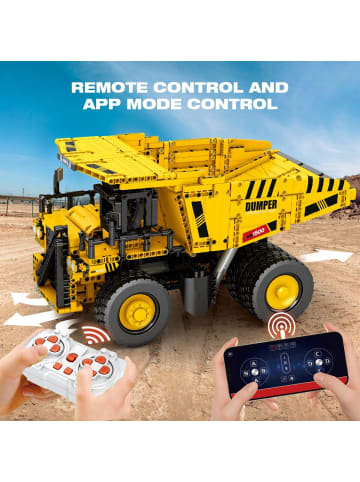 Reobrix 22025 RC Muldenkipper Klemmbaustein Baufahrzeug 1622 Teile