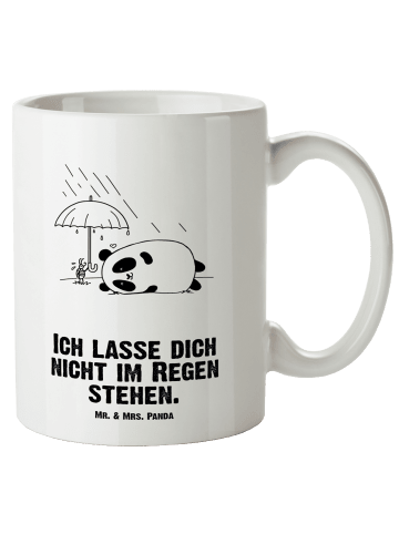 Mr. & Mrs. Panda Steinguttasse Panda Freundschaft mit Spruch in Weiß