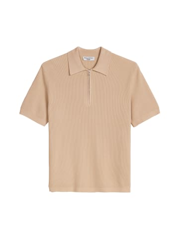 Marc O'Polo DENIM Strick-Poloshirt regular in Frosty Sand