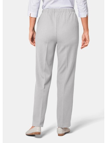 GOLDNER Kurzgröße:  Trageangenehme Rippenhose in grau