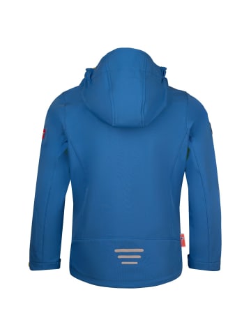 Trollkids Softshelljacke "Oslofjord" in Glühendes Blau/Trübes Gelb