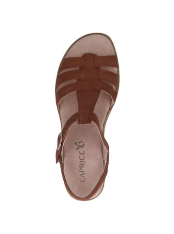 Caprice Sandalette in COGNAC NUBUC