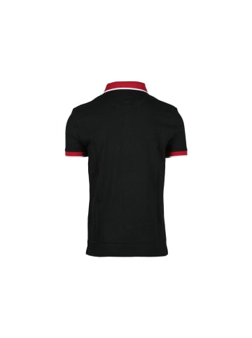 Schwarz Baumwolle Poloshirt