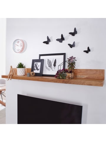 KADIMA DESIGN Wandregal Massivholz | Flexibel, Pflegeleicht, Verschiedene Größen in Beige