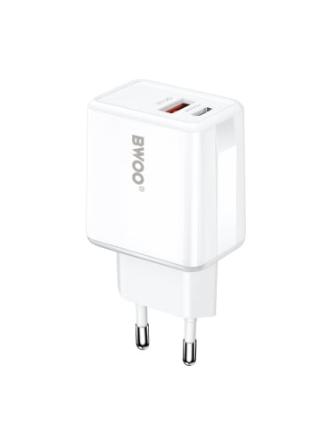 Wisam BWOO Wandladegerät CDA182 QC 38W 1x USB-A + 1x USB-C mit USB-C-Kabel