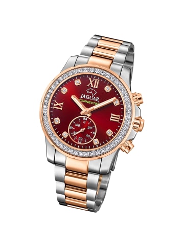 Jaguar Multifunktion-Armbanduhr Jaguar Connected silber, rosegold mittel (ca. 36,5mm)