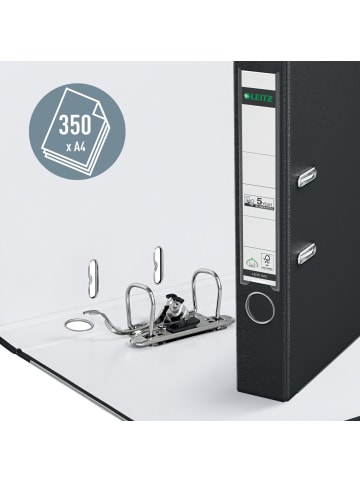 Leitz Ordner Kunststoff A4 180Grad 52mm schwarz