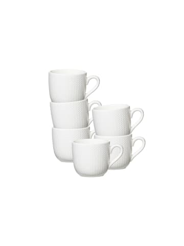 Ritzenhoff & Breker 6er Set Espressotassen Saphir 80 ml in weiß