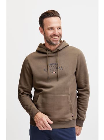 FQ1924 Kapuzenpullover FQWilliam Kapuzenpullover 21900562 cooler Kapuzenpullover mit Print in Braun