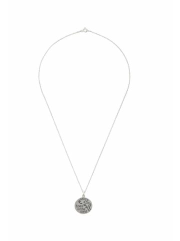 Gemshine Halskette mit Anhänger Spuren im Strand in silver coloured