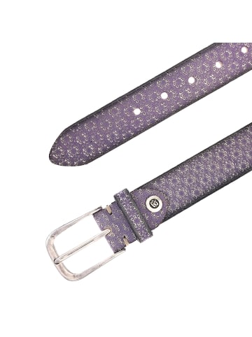 b.belt Gürtel Leder lilac-silver