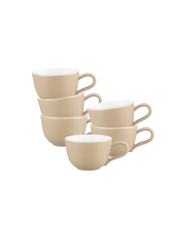 Seltmann Weiden 6er Set Espressotassen Liberty Pure Colors 90 ml in Dusty Beige