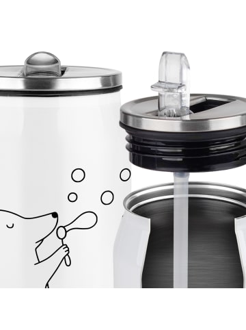 Mr. & Mrs. Panda Trinkflasche Bär Seifenblasen mit Spruch in Weiß