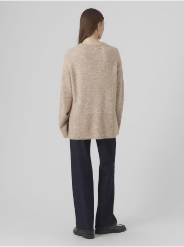 Vero Moda Strickpullover in Silver Mink