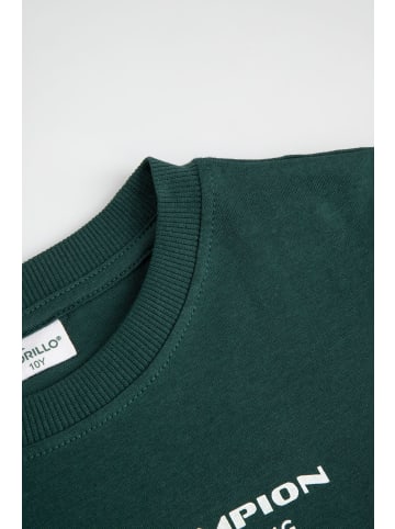 Coccodrillo Baumwoll-T-Shirt mit kurzen Ärmeln in grün