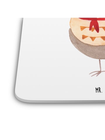 Mr. & Mrs. Panda Tischuntersetzer Eule Frankreich ohne Spruch in Weiß