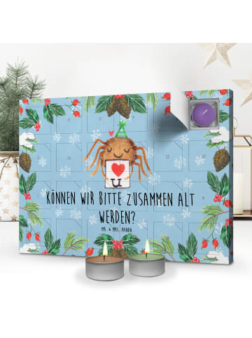 Mr. & Mrs. Panda Adventskalender Spinne Agathe Brief mit Spruch in Eisblau