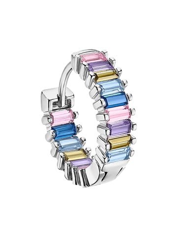 LOTUS silver Ohrringe Silber 925 Sterling Silber Zirkoniastein Creolen