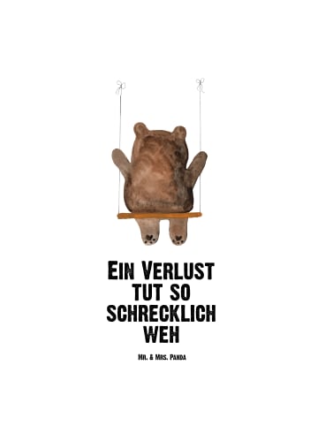 Mr. & Mrs. Panda Trinkflasche Bär Schaukel mit Spruch in Weiß