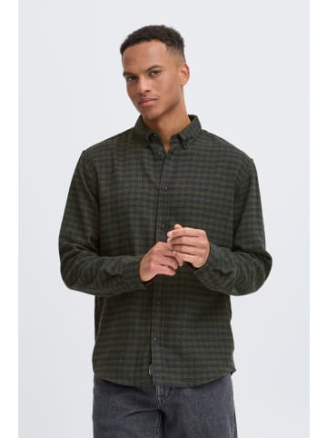 BLEND Langarmhemd BHBARNEY in Dunkelblau