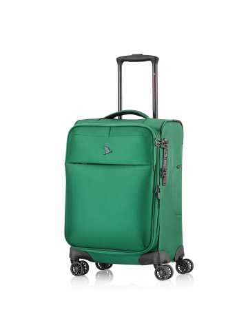 Pack Easy GoUp 4 Rollen Kabinentrolley S 53 cm mit Dehnfalte grün