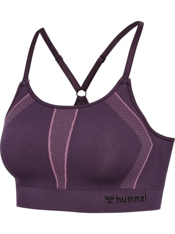 Hummel T-Shirt "Hmlmt Power Seamless Sports Bra" in Lila