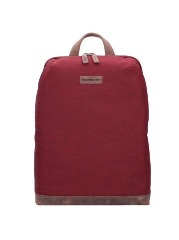 Greenburry Recycled PET Derby Rucksack 43 cm Laptopfach in derby red