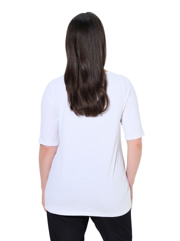 Ulla Popken Shirt in schneeweiß