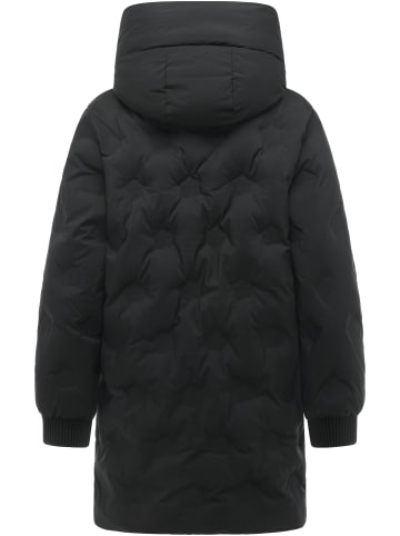 ragwear Kurzmantel Noxie Embossed Y in Black