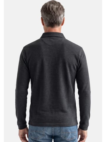 Casa moda Poloshirt Basic in Dunkelrot / dunkelgrau