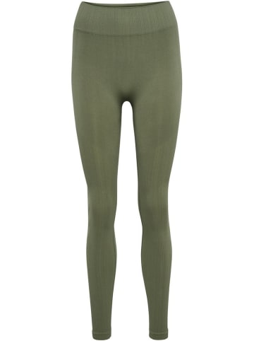 Hummel Leggings "Hmlmt Define Seaml Scrunch Tights" in Grün