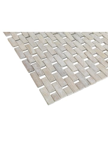 Wenko Bamboo Badteppich in Beige, (B) 50 x (H) 80 cm