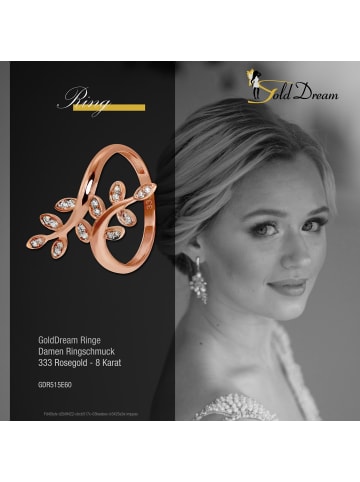 GoldDream 333 Rosegold - 8 Karat Damen Ringe Ranke Fingerring  60 (19,1)