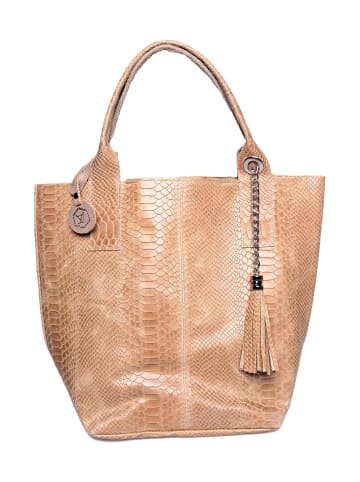 Luisa Vannini Henkeltasche in Taupe