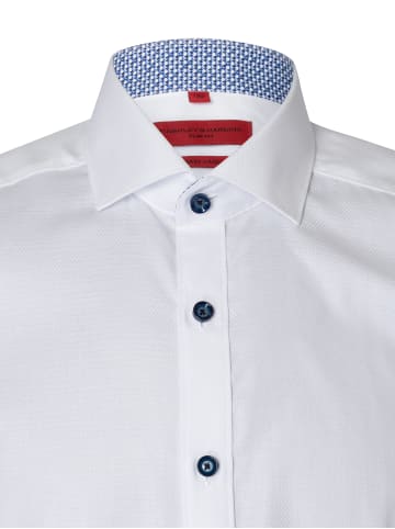 Finshley & Harding Herren Businesshemd in weiß