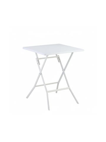 relaxdays Klapptisch in Weiß - (B)62 x (H)73 x (T)62 cm